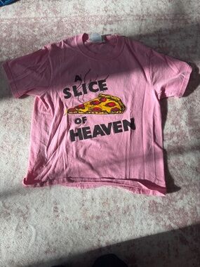Kids Pink 'A Slice of Heaven' Graphic Tee mystic pizza